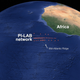 A map of the submarine sensors off the African continent.